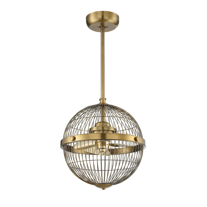 Trent Austin Design 17" Alexandrea Pendant Ceiling Fan with Remote